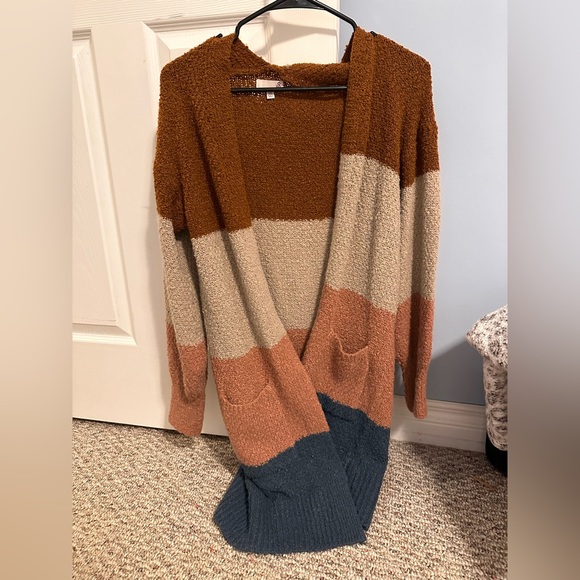 Extra Soft Striped Cardigan - Picture 2 of 3